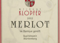 Merlot Barrique 2002 – Weingut Klopfer