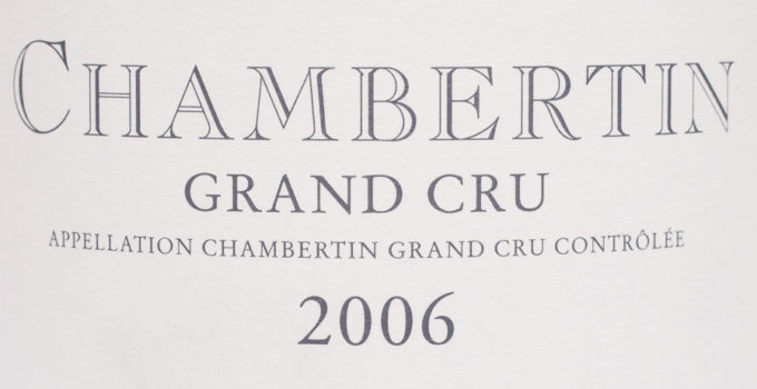 Chambertin Grand Cru 2006 – Domaine Rossignol-Trapet