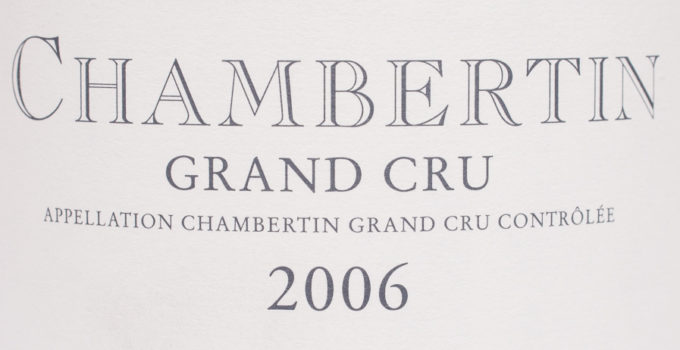 Chambertin Grand Cru 2006 – Domaine Rossignol-Trapet