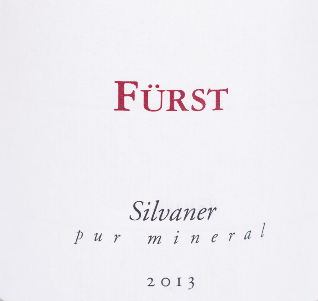 Silvaner pur mineral 2013