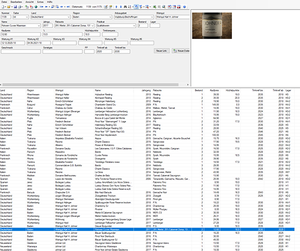 DatuBix - Weindatenbank