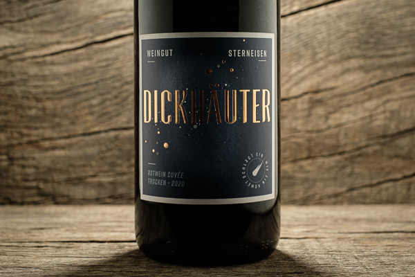 Dickhäuter Rotwein Cuvee blue label 2020 Weingut Sterneisen